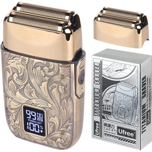 Other - Electric Razor for Men, Double Foil Head Shaver, 3 Speeds Electric Shavers